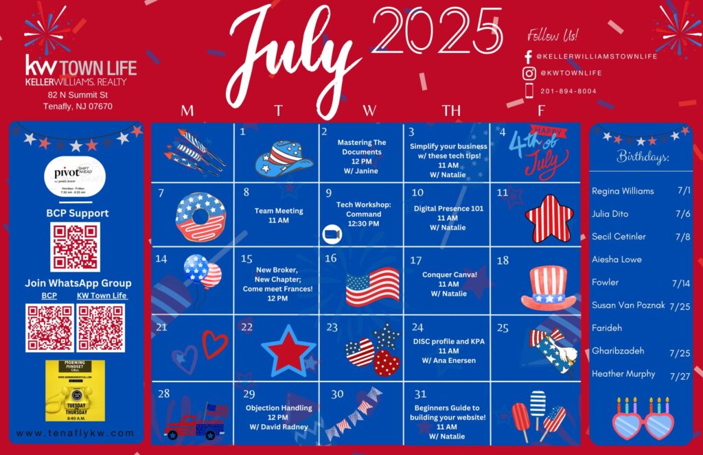 July Calendar