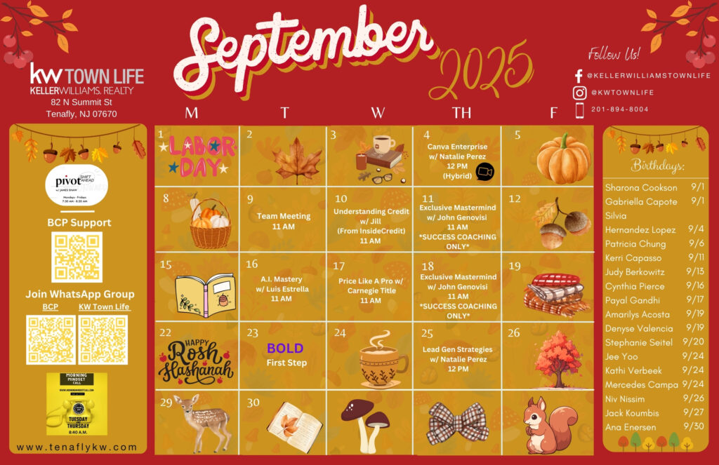 KWTL September 2025 Calendar